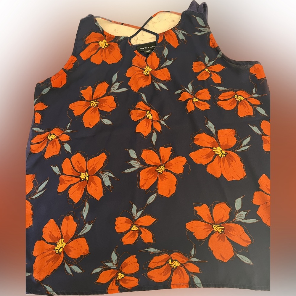 Cute cross front tank